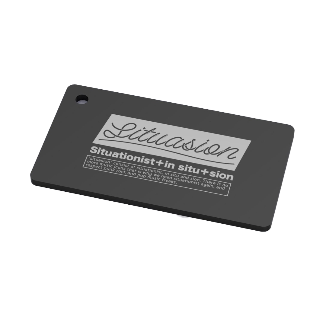 situasion neon key chain / black