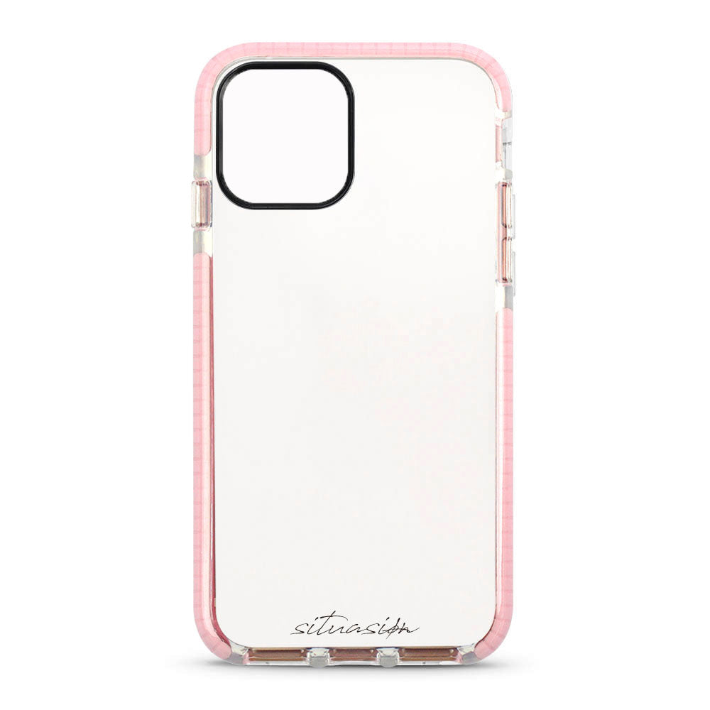 SITUASION Clear iPhonecase[Simple Pink]
