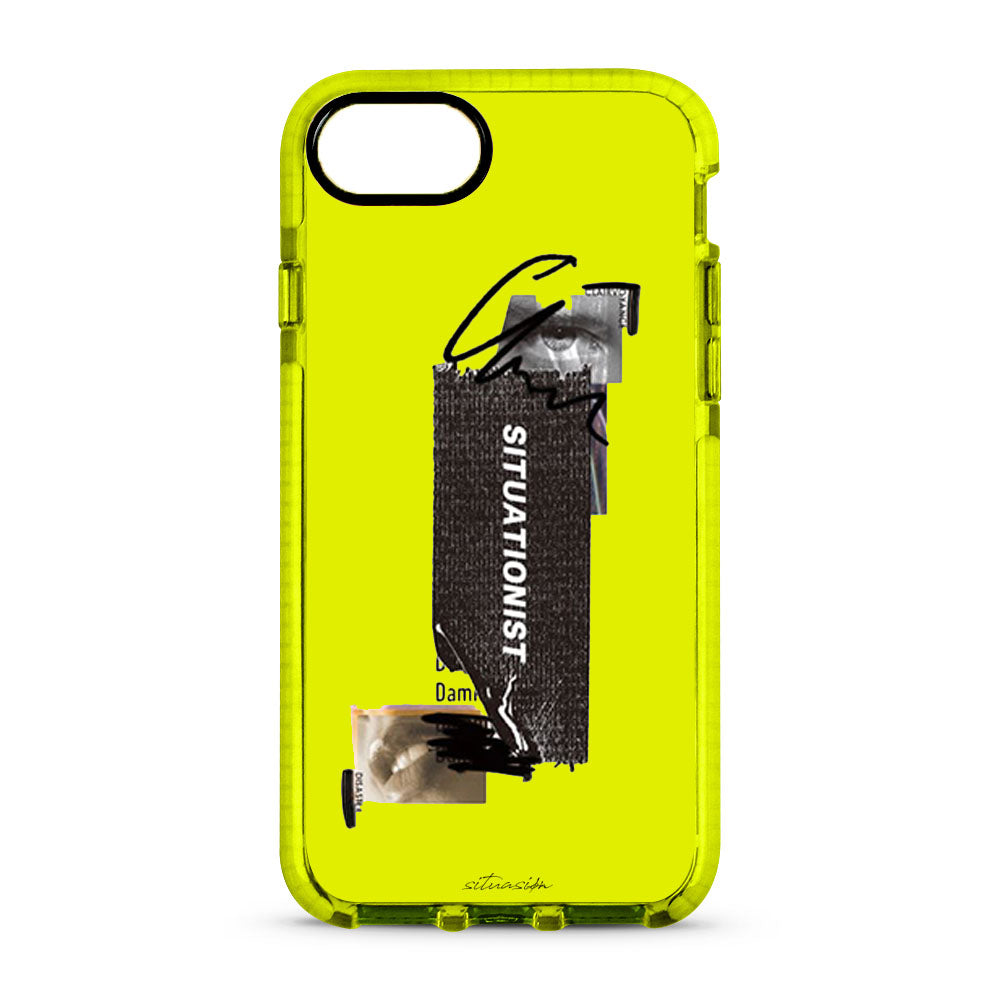SITUASION Clear iPhoneSE/8/7 case[neon]