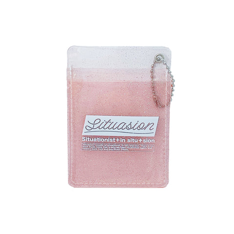 SITUASION Glitter Card case[light pink]